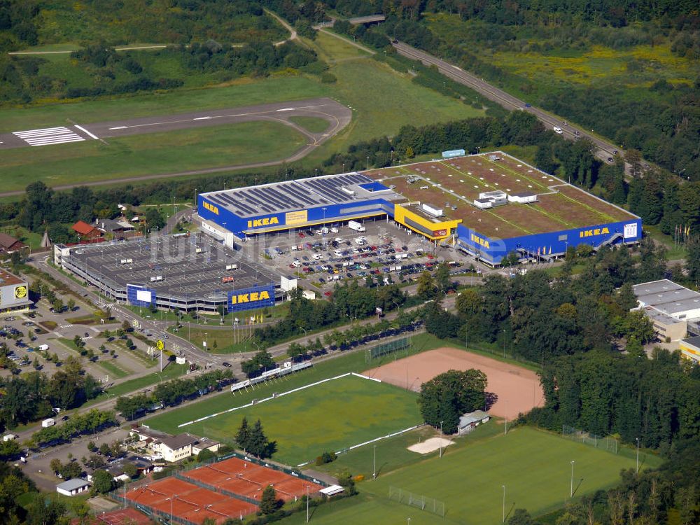 Freiburg aus der Vogelperspektive: IKEA Zweigstelle in Freiburg, Baden-Württemberg