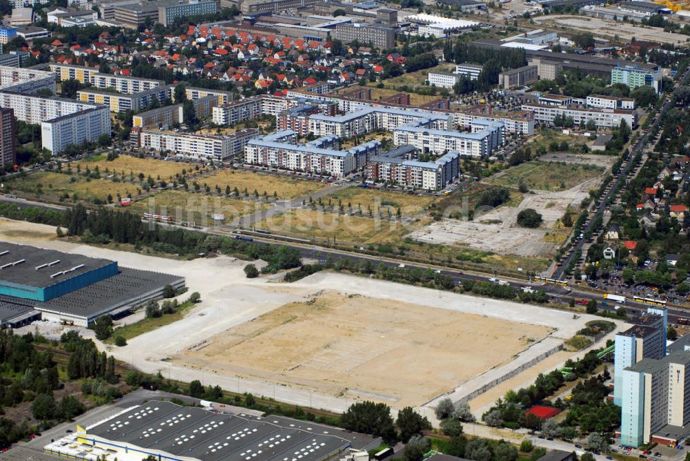 Berlin von oben - Ikeabaufläche Landsberger Allee Berlin