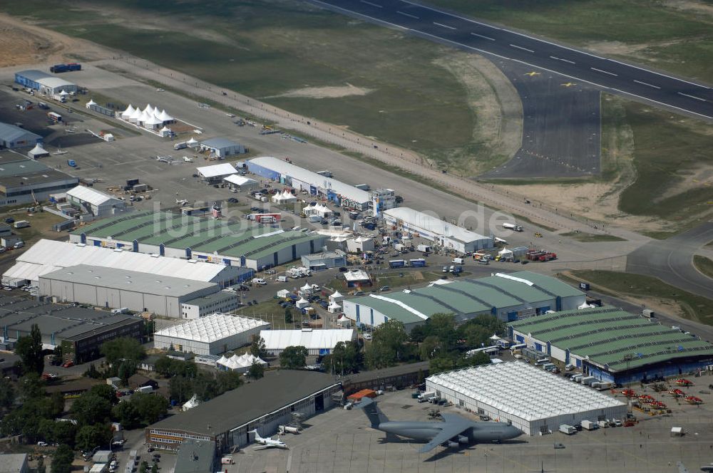 Luftaufnahme Berlin - ILA Ausstellungsgelände auf dem Flughafen Berlin-Schönefeld