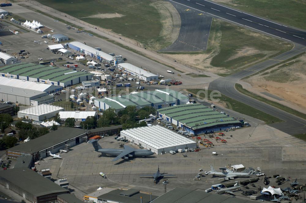 Berlin von oben - ILA Ausstellungsgelände auf dem Flughafen Berlin-Schönefeld