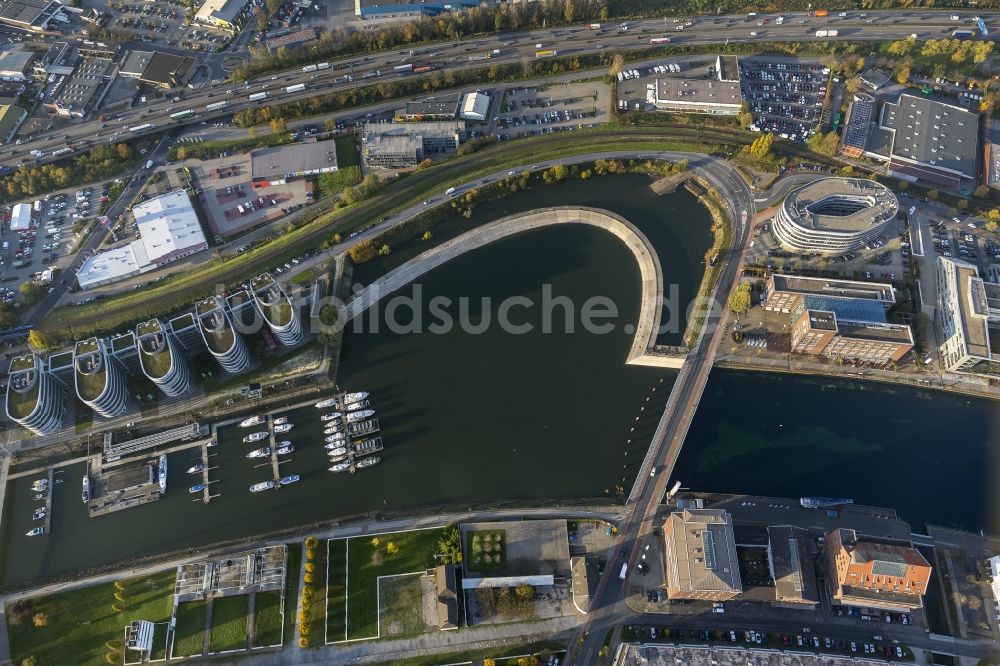 Luftbild Duisburg Im Bundesland Hauptverwaltung Alltours Am Innenhafen Eurogate In Duisburg Im Ruhrgebiet In Nordrhein Westfalennordrhein