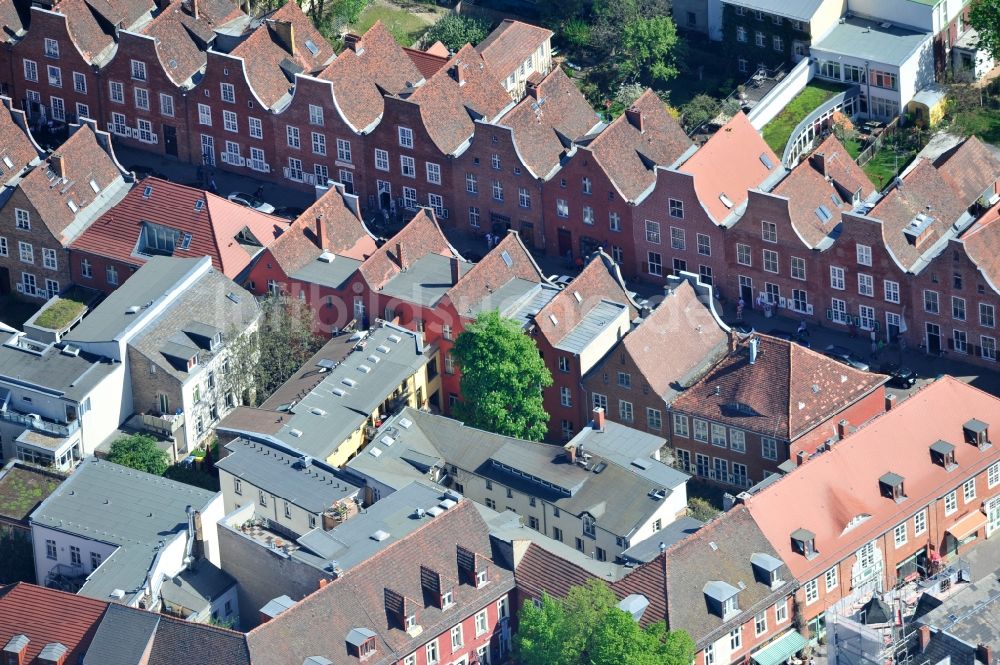 Potsdam von oben - im Zuge der zweiten Stadterweiterung unter Leitung des holländischen Baumeisters Johann Boumann erbaut wurde