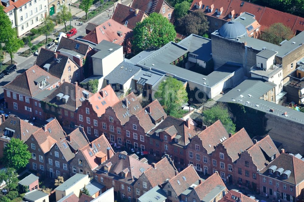 Luftbild Potsdam - im Zuge der zweiten Stadterweiterung unter Leitung des holländischen Baumeisters Johann Boumann erbaut wurde