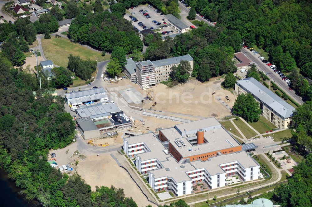 Rüdersdorf aus der Vogelperspektive: Immanuel Klinik Rüdersdorf