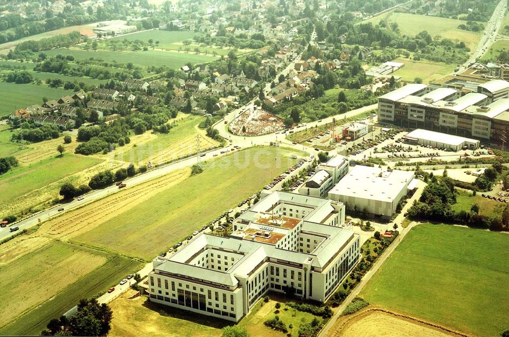 Frankfurt am Main aus der Vogelperspektive: Immobilienkomplex der HVB-Immobilienmanagement AG in Schwalbach / Taunus