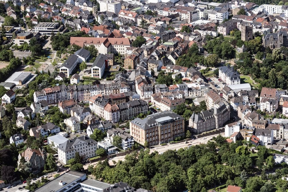 Luftaufnahme Bingen am Rhein - In Bingen am Rhein im Bundesland Rheinland-Pfalz, Deutschland