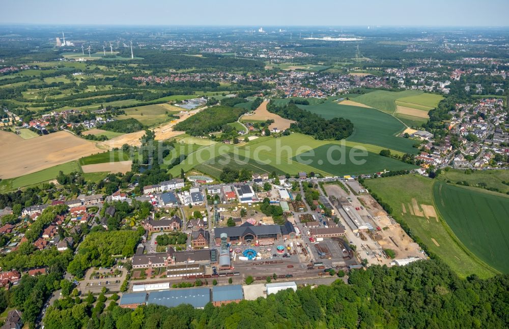 Luftbild Dortmund - Industrie- Denkmal des Geländes LWL-Industriemuseum Zeche Zollern im Ortsteil Lütgendortmund in Dortmund im Bundesland Nordrhein-Westfalen, Deutschland