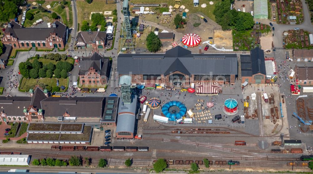 Dortmund aus der Vogelperspektive: Industrie- Denkmal des Geländes LWL-Industriemuseum Zeche Zollern im Ortsteil Lütgendortmund in Dortmund im Bundesland Nordrhein-Westfalen, Deutschland