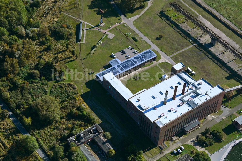 Luftbild Peenemünde - Industrie- Denkmal und Museum der technischen Anlagen und Modelle auf dem Gelände des Historisch-Technisches Museum Peenemünde in Peenemünde im Bundesland Mecklenburg-Vorpommern, Deutschland