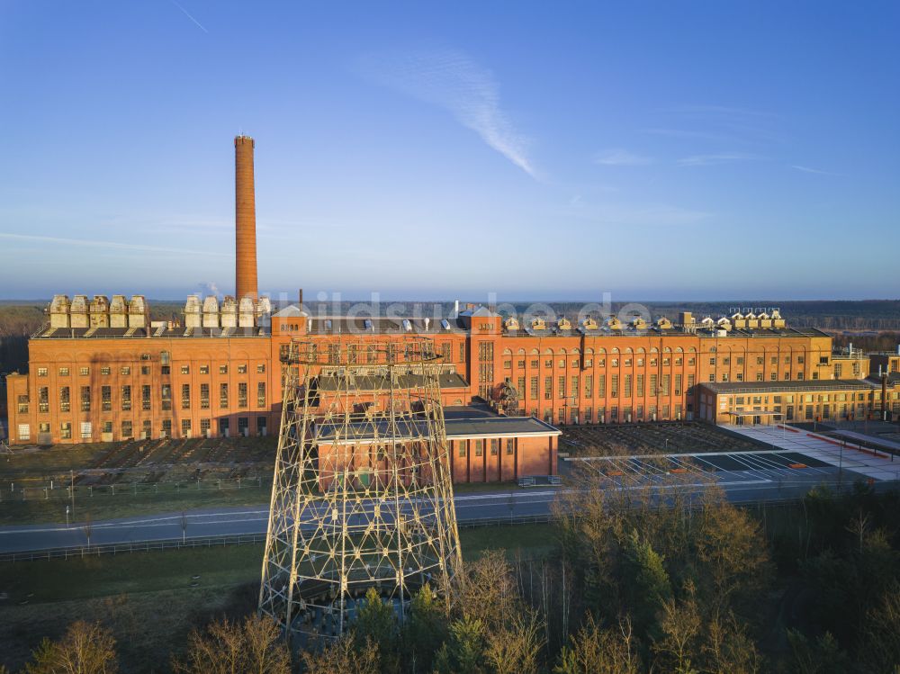 Luftbild Knappenrode - Industrie- Denkmal der technischen Anlagen und Produktionshallen des Geländes Energiefabrik Knappenrode in Knappenrode im Bundesland Sachsen, Deutschland