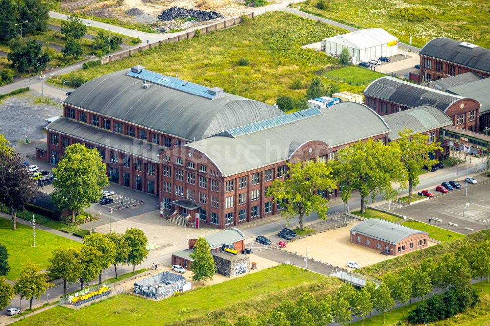 Luftbild Ahlen - Industrie- Denkmal der technischen Anlagen und Produktionshallen des Geländes der Zeche Westfalen in Ahlen im Bundesland Nordrhein-Westfalen, Deutschland