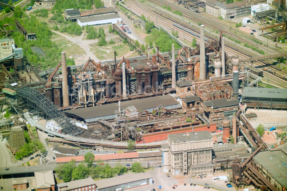 Luftbild Völklingen - Industrie- Denkmal Weltkulturerbe Völklinger Hütte in Völklingen im Bundesland Saarland, Deutschland