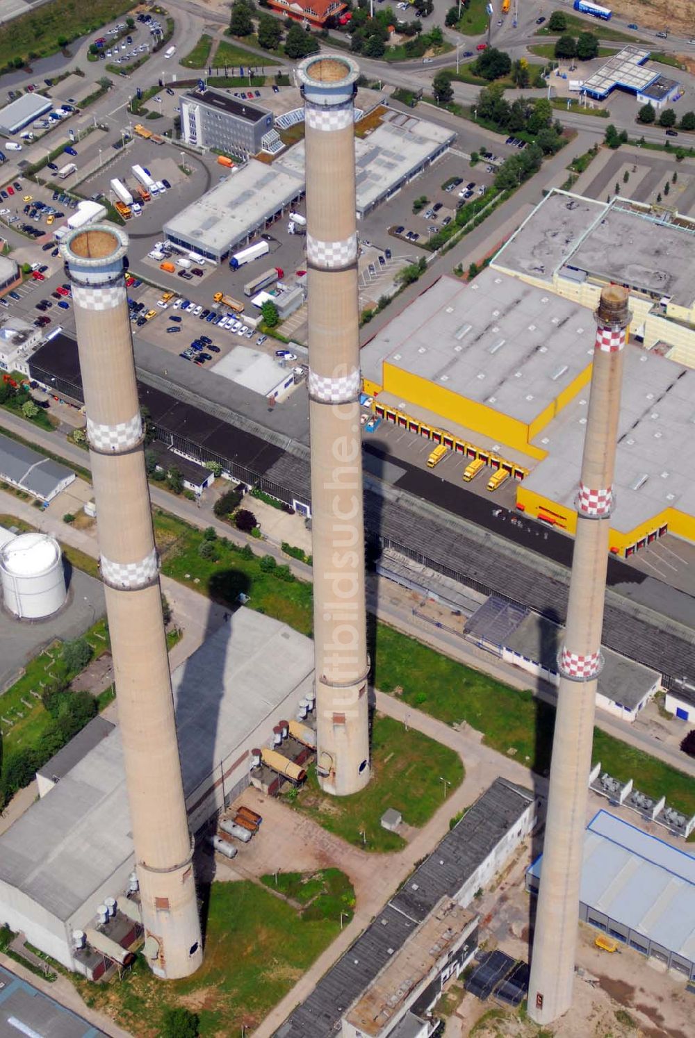 Gera aus der Vogelperspektive: Industrie im Geraer Stadtteil Tinz