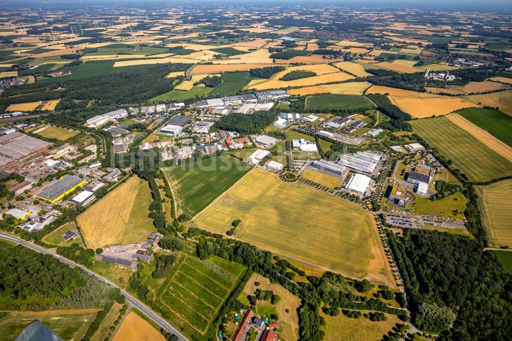 Ahlen von oben - Industrie- und Gewerbegebiet in Ahlen im Bundesland Nordrhein-Westfalen, Deutschland