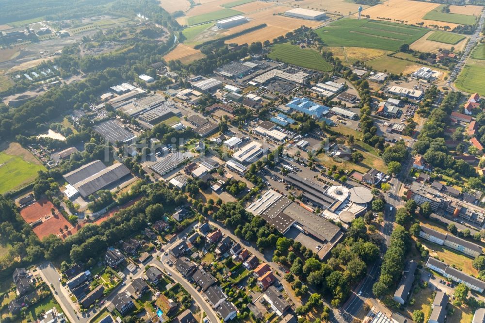 Luftbild Ahlen - Industrie- und Gewerbegebiet in Ahlen im Bundesland Nordrhein-Westfalen, Deutschland