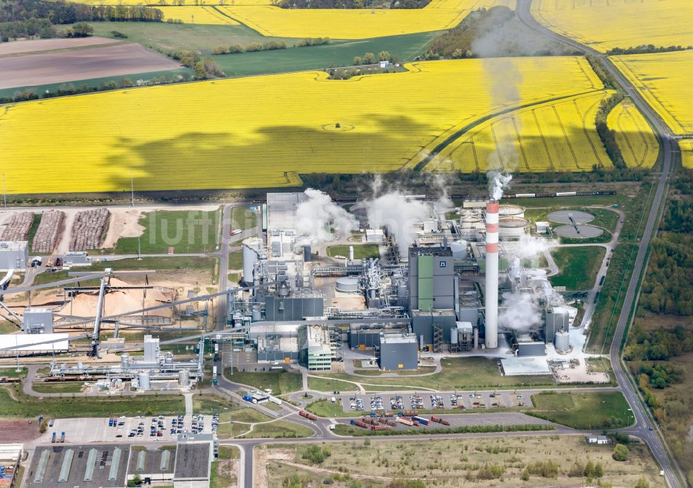 Arneburg von oben - Industrie- und Gewerbegebiet in Arneburg im Bundesland Sachsen-Anhalt, Deutschland