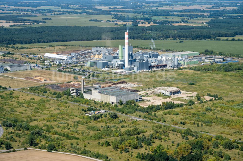 Luftbild Arneburg - Industrie- und Gewerbegebiet in Arneburg im Bundesland Sachsen-Anhalt, Deutschland