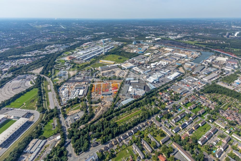 Bergeborbeck von oben - Industrie- und Gewerbegebiet in Bergeborbeck im Bundesland Nordrhein-Westfalen, Deutschland