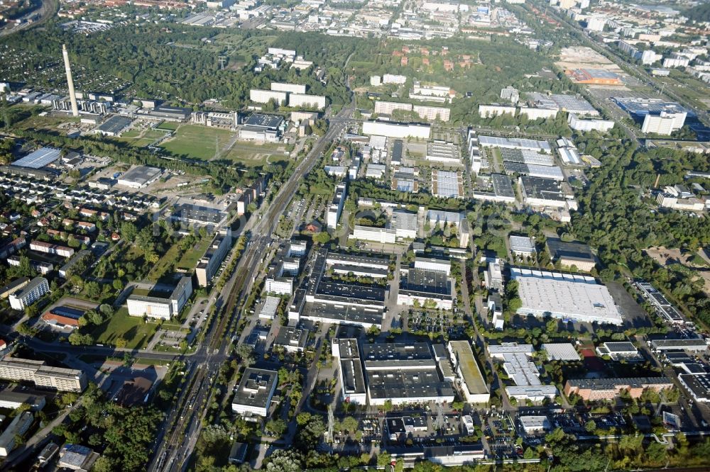 Luftbild Berlin - Industrie- und Gewerbegebiet in Berlin