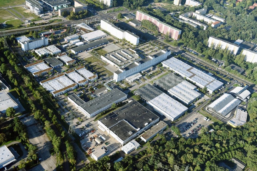 Luftaufnahme Berlin - Industrie- und Gewerbegebiet in Berlin