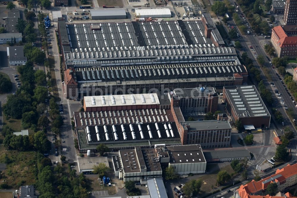 Luftaufnahme Berlin - Industrie- und Gewerbegebiet in Berlin