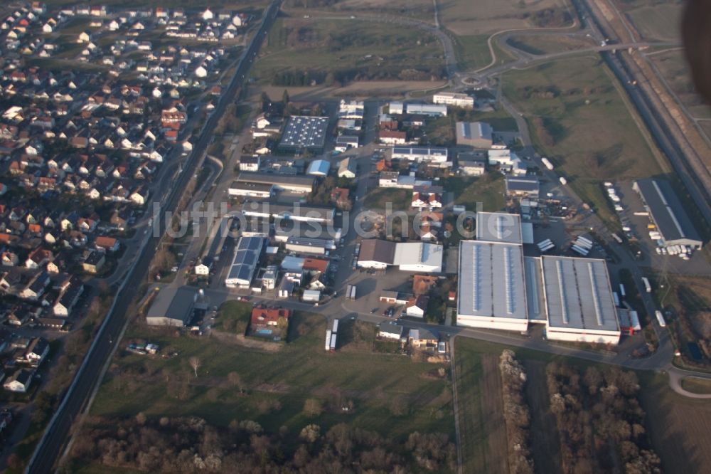 Bietigheim von oben - Industrie- und Gewerbegebiet in Bietigheim im Bundesland Baden-Württemberg