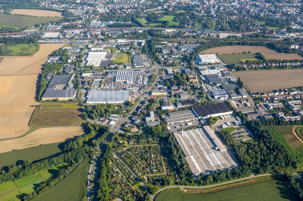 Luftbild Bochum - Industrie- und Gewerbegebiet in Bochum im Bundesland Nordrhein-Westfalen, Deutschland