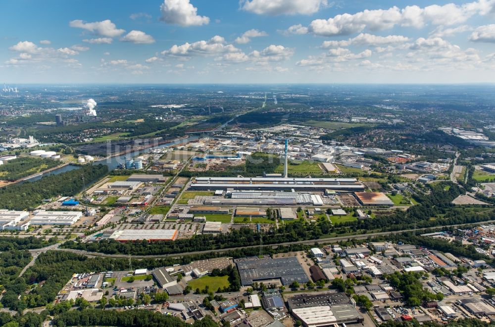 Luftaufnahme Essen - Industrie- und Gewerbegebiet an der Bottroper Straße in Essen im Bundesland Nordrhein-Westfalen