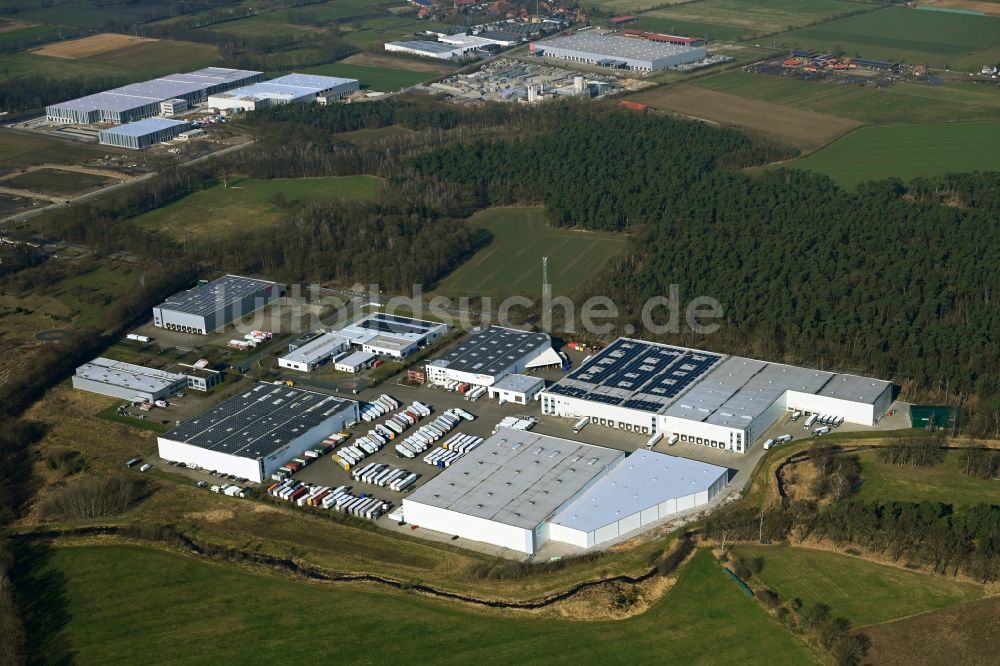 Gailhof von oben - Industrie- und Gewerbegebiet an der Celler Straße in Gailhof im Bundesland Niedersachsen, Deutschland