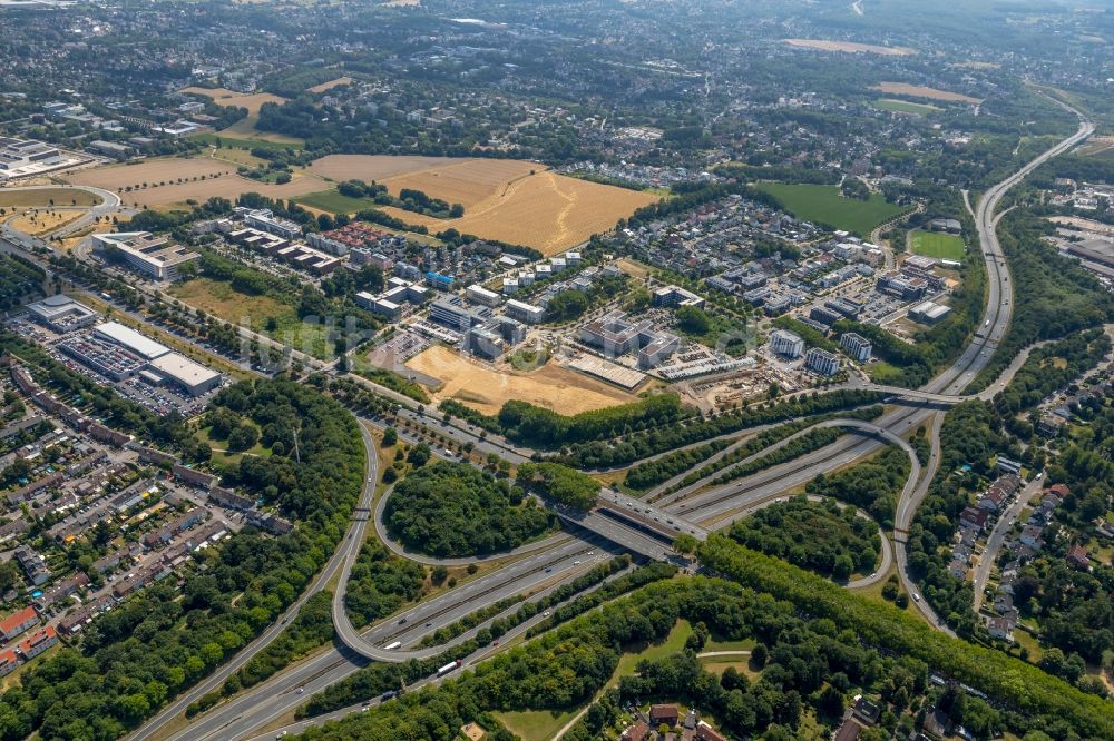 Dortmund von oben - Industrie- und Gewerbegebiet in Dortmund im Bundesland Nordrhein-Westfalen, Deutschland