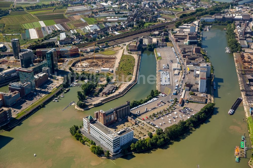 Düsseldorf von oben - Industrie- und Gewerbegebiet in Düsseldorf im Bundesland Nordrhein-Westfalen