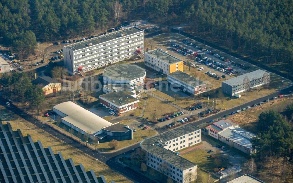 Eberswalde von oben - Industrie- und Gewerbegebiet in Eberswalde im Bundesland Brandenburg, Deutschland