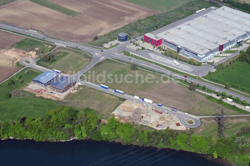 Luftbild Rheinfelden (Baden) - Industrie- und Gewerbegebiet Einhäge in Rheinfelden (Baden) im Bundesland Baden-Württemberg, Deutschland