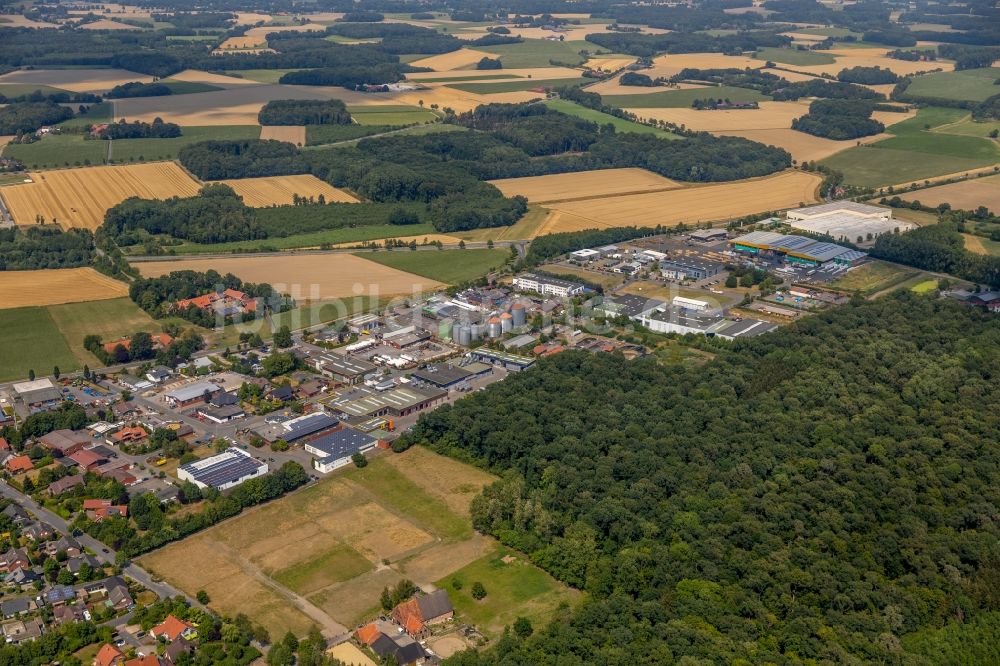 Luftaufnahme Everswinkel - Industrie- und Gewerbegebiet in Everswinkel im Bundesland Nordrhein-Westfalen, Deutschland