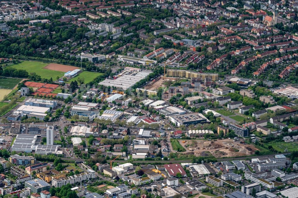 Luftbild Haslach - Industrie- und Gewerbegebiet Freiburg im Breisgau im Ortsteil Haslach im Bundesland Baden-Württemberg, Deutschland