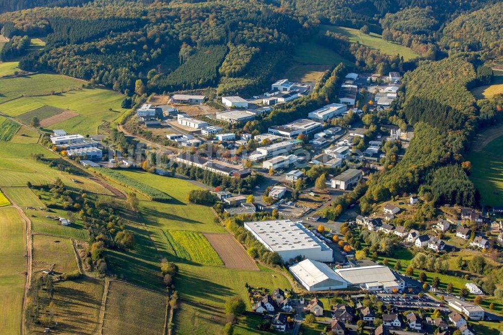 Luftbild Freudenberg - Industrie- und Gewerbegebiet in Freudenberg im Bundesland Nordrhein-Westfalen