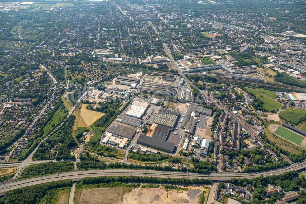 Gelsenkirchen aus der Vogelperspektive: Industrie- und Gewerbegebiet in Gelsenkirchen im Bundesland Nordrhein-Westfalen, Deutschland