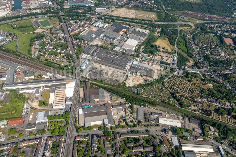 Luftaufnahme Gelsenkirchen - Industrie- und Gewerbegebiet in Gelsenkirchen im Bundesland Nordrhein-Westfalen, Deutschland