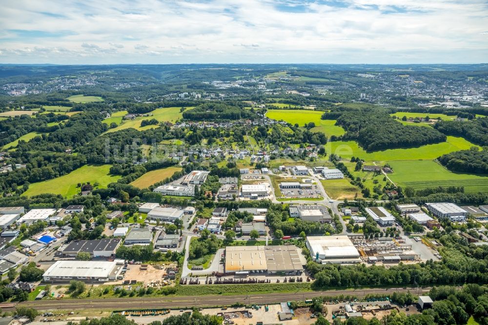 Gevelsberg von oben - Industrie- und Gewerbegebiet in Gevelsberg im Bundesland Nordrhein-Westfalen, Deutschland