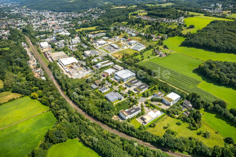 Gevelsberg aus der Vogelperspektive: Industrie- und Gewerbegebiet in Gevelsberg im Bundesland Nordrhein-Westfalen, Deutschland