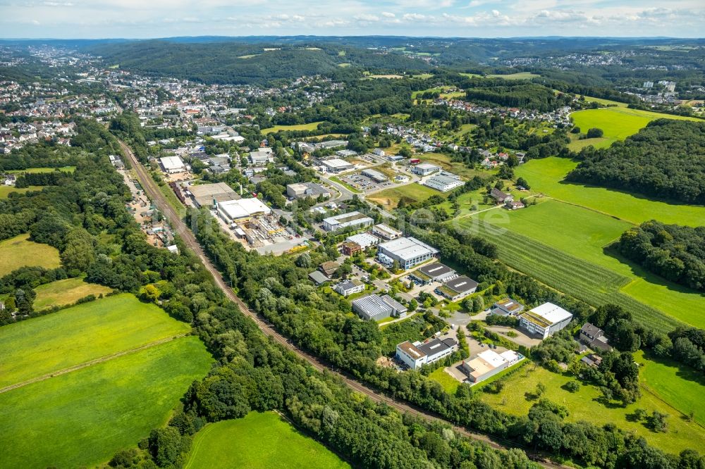 Gevelsberg aus der Vogelperspektive: Industrie- und Gewerbegebiet in Gevelsberg im Bundesland Nordrhein-Westfalen, Deutschland