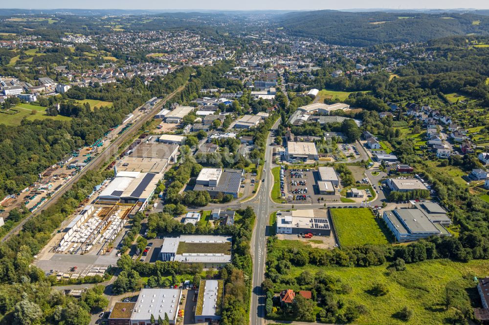 Gevelsberg von oben - Industrie- und Gewerbegebiet in Gevelsberg im Bundesland Nordrhein-Westfalen, Deutschland