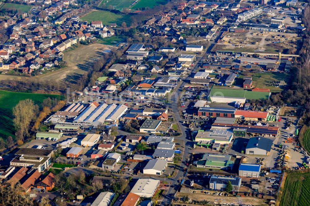 Luftbild Haltern am See - Industrie- und Gewerbegebiet in Haltern am See im Bundesland Nordrhein-Westfalen, Deutschland