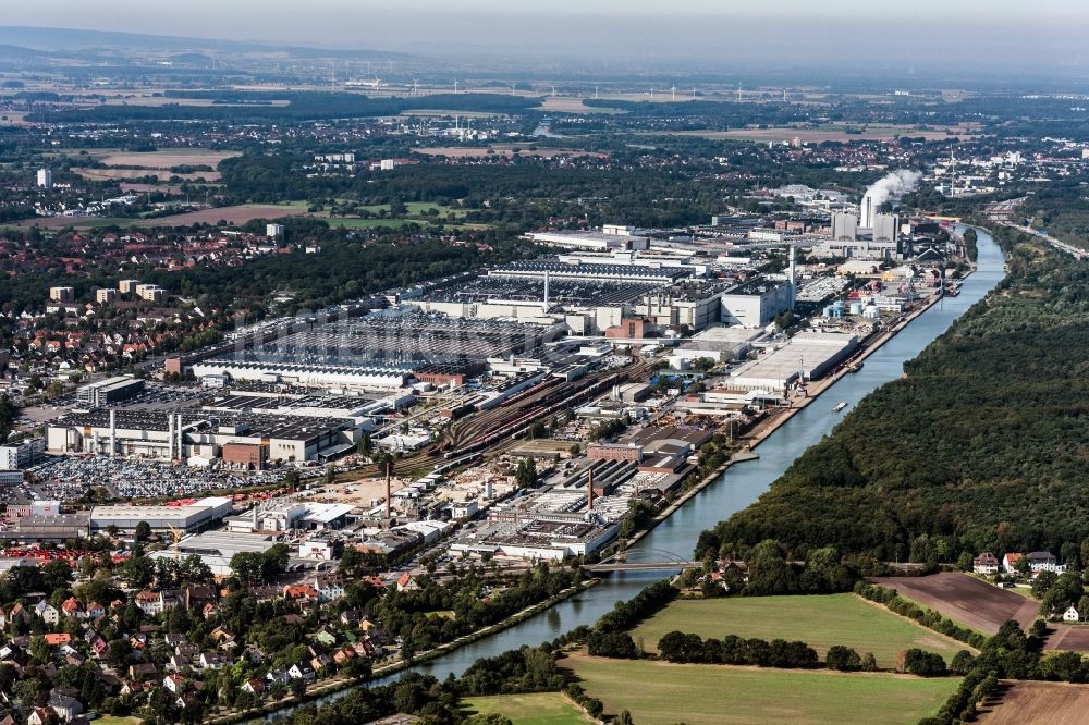 Luftaufnahme Hannover - Industrie- und Gewerbegebiet in Hannover im Bundesland Niedersachsen