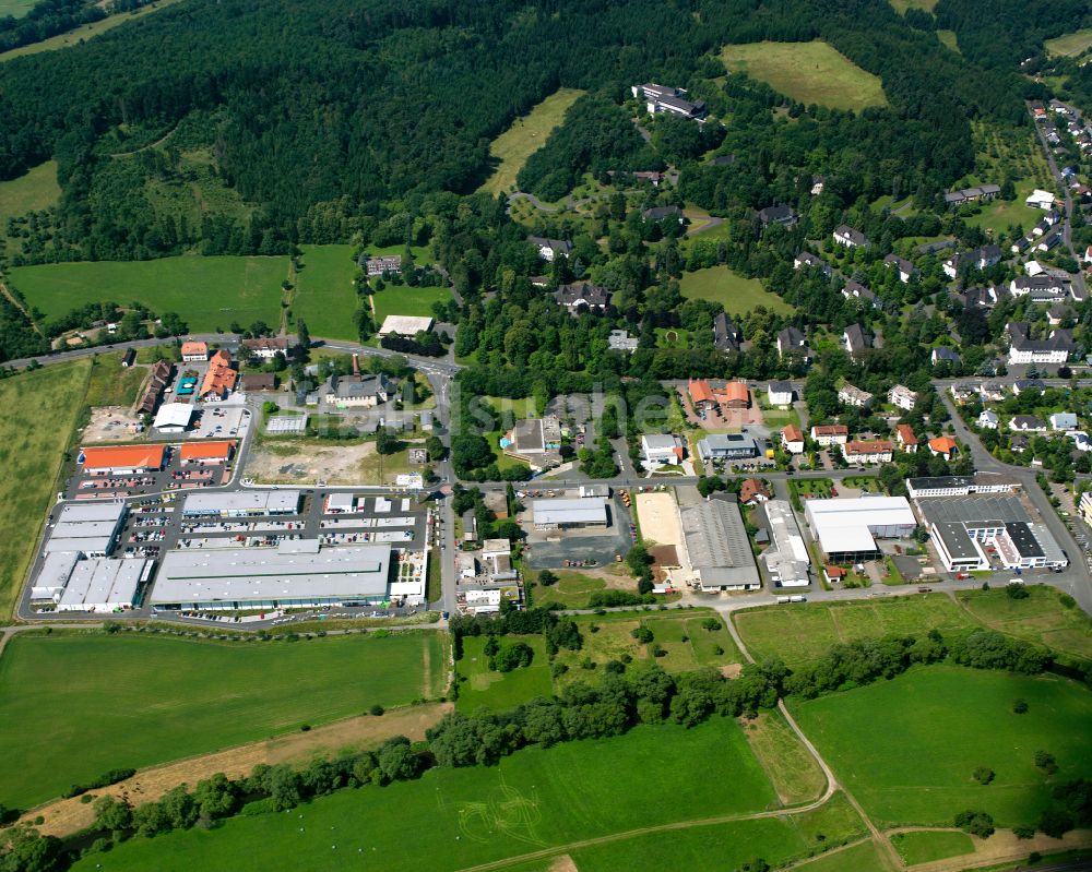 Luftbild Hörbach - Industrie- und Gewerbegebiet in Hörbach im Bundesland Hessen, Deutschland