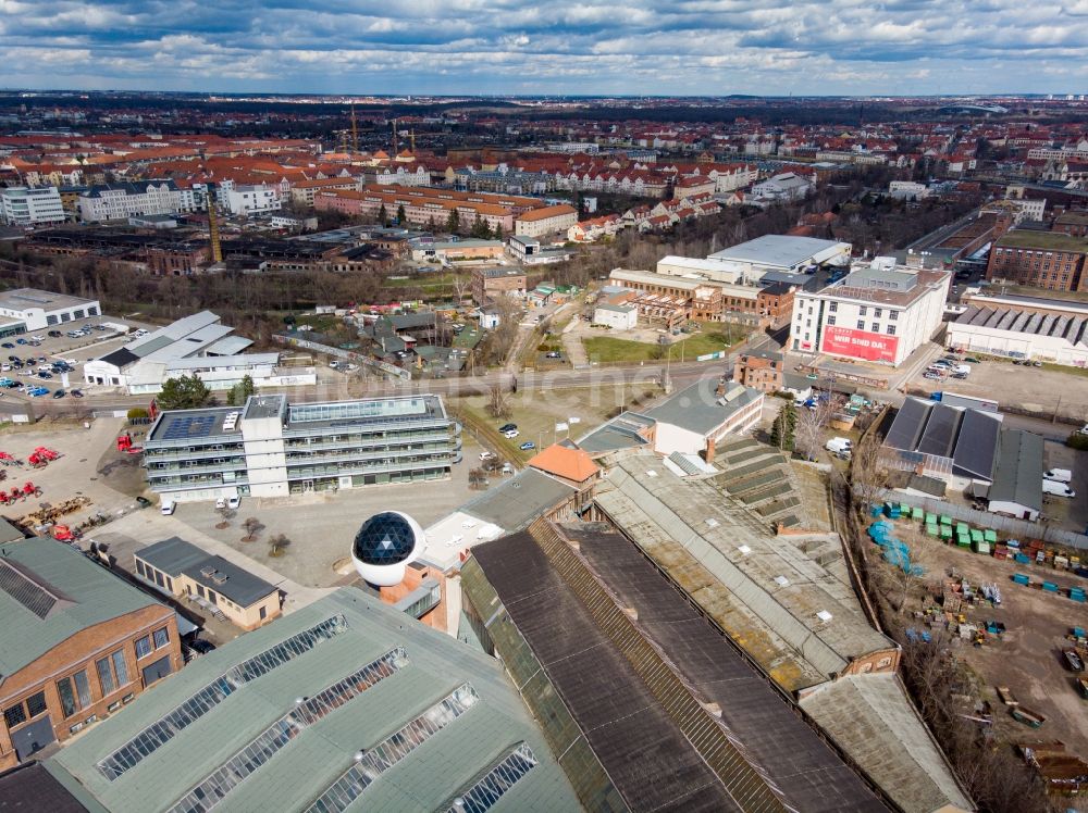 Luftbild Leipzig - Industrie- und Gewerbegebiet der Kirow Ardelt GmbH in Leipzig im Bundesland Sachsen, Deutschland