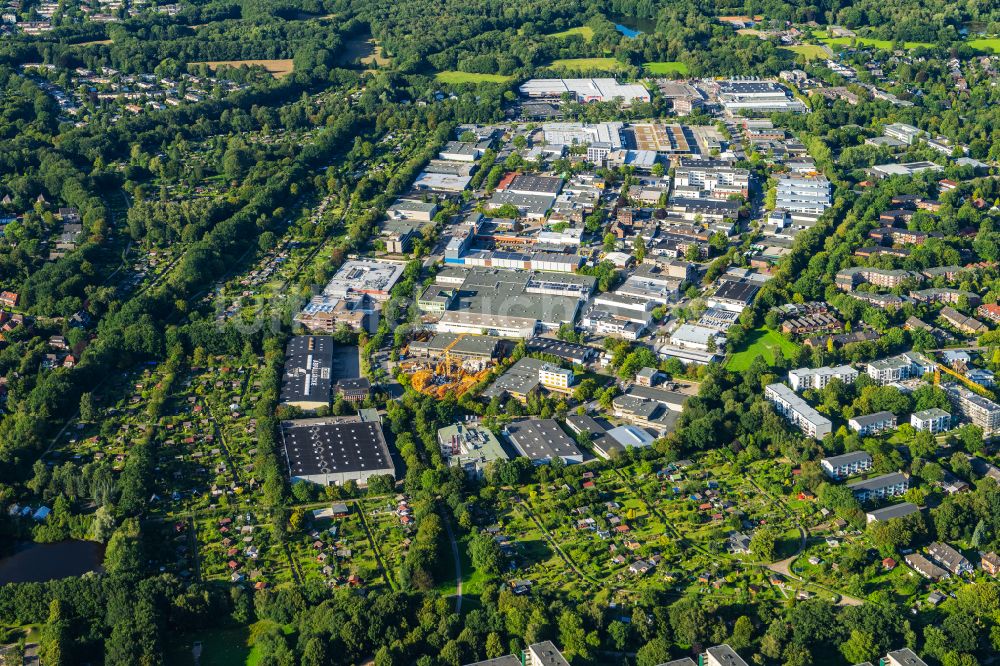 Hamburg von oben - Industrie- und Gewerbegebiet Langenhorn in Hamburg, Deutschland