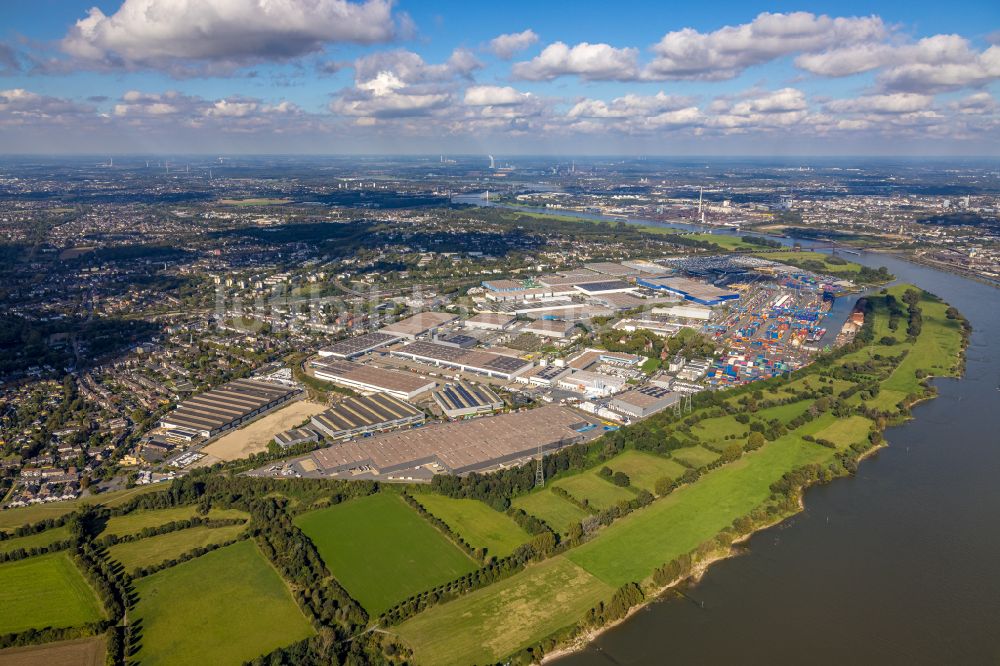 Luftbild Duisburg - Industrie- und Gewerbegebiet logport in Duisburg im Bundesland Nordrhein-Westfalen, Deutschland