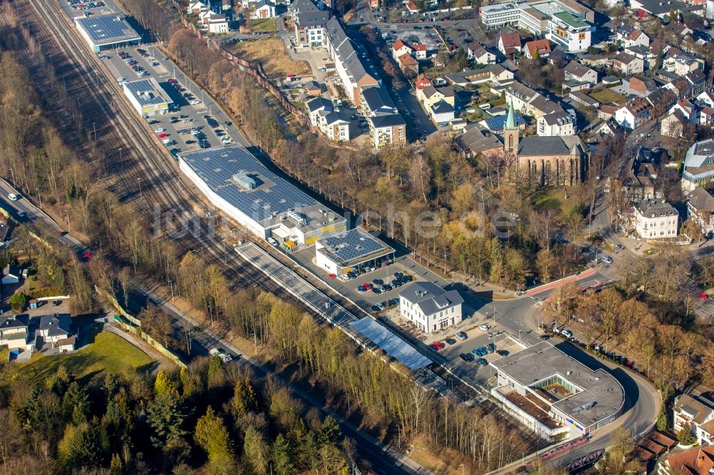 Luftaufnahme Menden (Sauerland) - Industrie- und Gewerbegebiet in Menden (Sauerland) im Bundesland Nordrhein-Westfalen