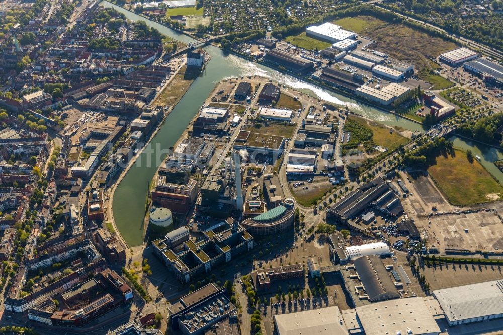 Münster von oben - Industrie- und Gewerbegebiet in Münster im Bundesland Nordrhein-Westfalen, Deutschland